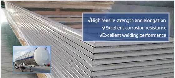 5182 Aluminum Sheet Plate for Tank Truck