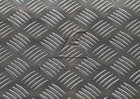 5 bars aluminum tread checkered plate