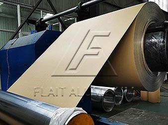 Aluminum insulation coil roll with Kraft paper