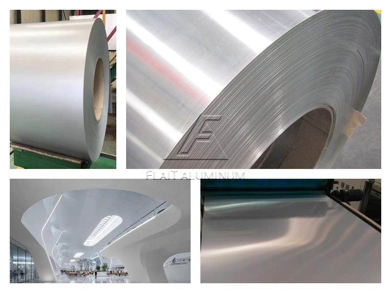 Anodized aluminum sheet coil for architectural decoration