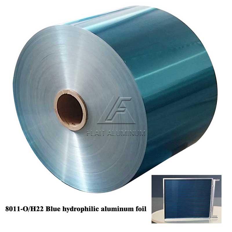 8011 Blue hydrophilic aluminum foil