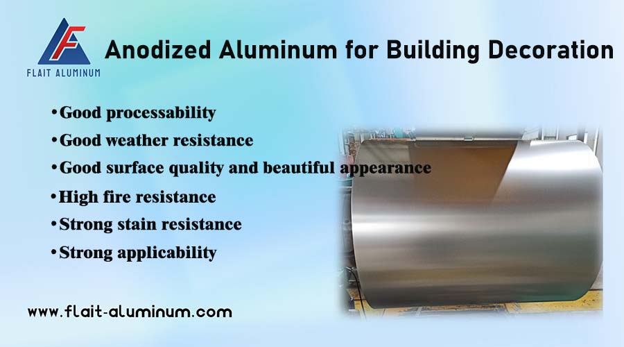 anodized aluminum for building decoration
