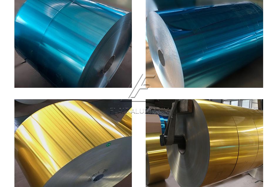 8006 HOO gold pre-coated hydrophilic aluminium foil fin stock for heat exchanger air conditioner