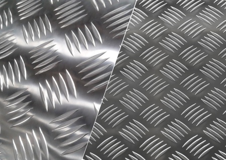 5 bars aluminum chequered plate