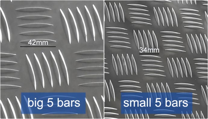 Small 5 bars Vs big 5 bars