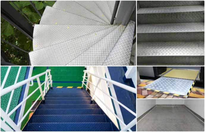 application of aluminum tread checkered plates coils
