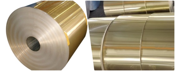 Gold air conditioner aluminum foil