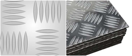 five-bar aluminum tread plates