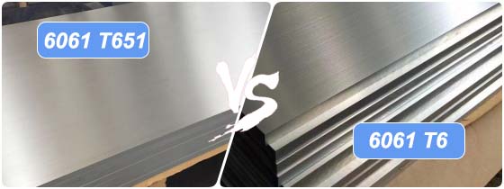 6061-T6 aluminum sheet plate Vs 6061-651 aluminum sheet plate