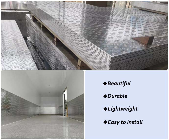 3003 anti-skid and anti-rust checkered aluminum plate
