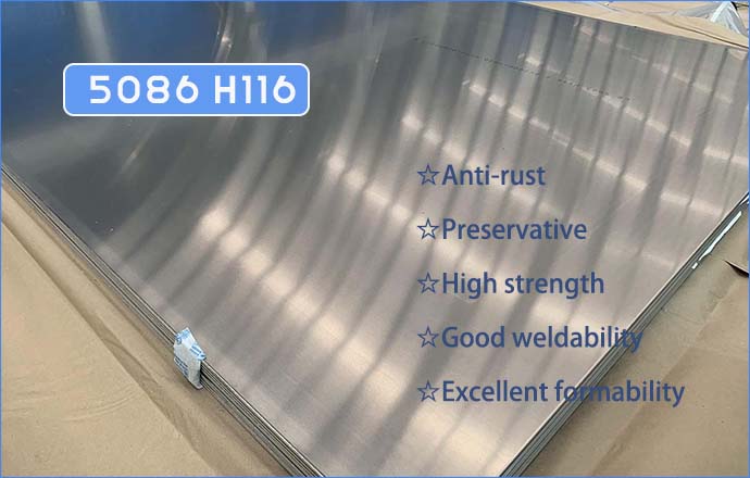 5086 H116 marine grade aluminum plate