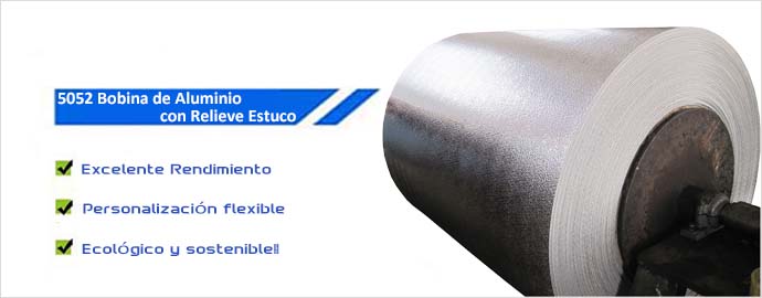 5052 Bobina de Aluminio con Relieve Estuco