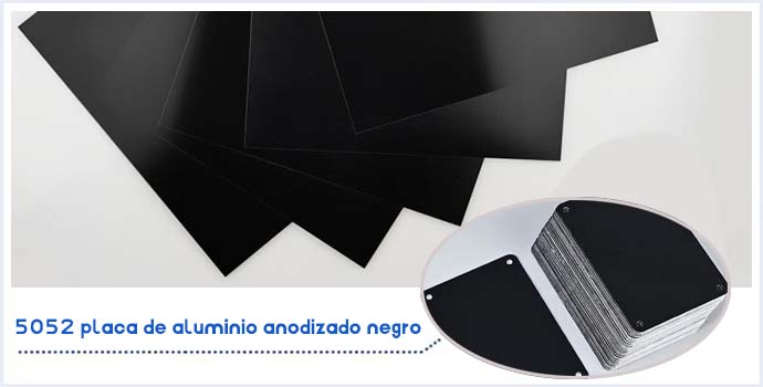 5052 placa de aluminio anodizado negro