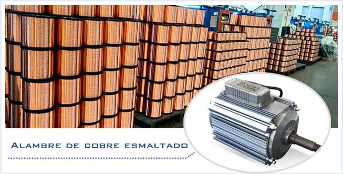 Alambre de cobre esmaltado para bobinados de motores