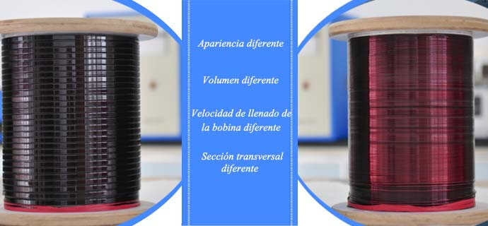diferencia entre el alambre rectangular esmaltado y el alambre redondo esmaltado