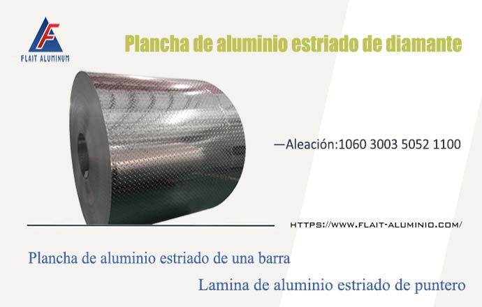 Plancha de aluminio estriado de diamante